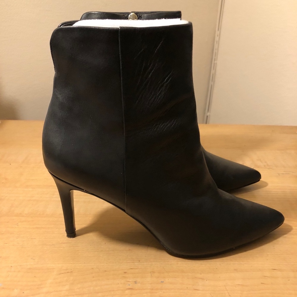 Steven by Steve Madden Lelia Boot -  Black Leather